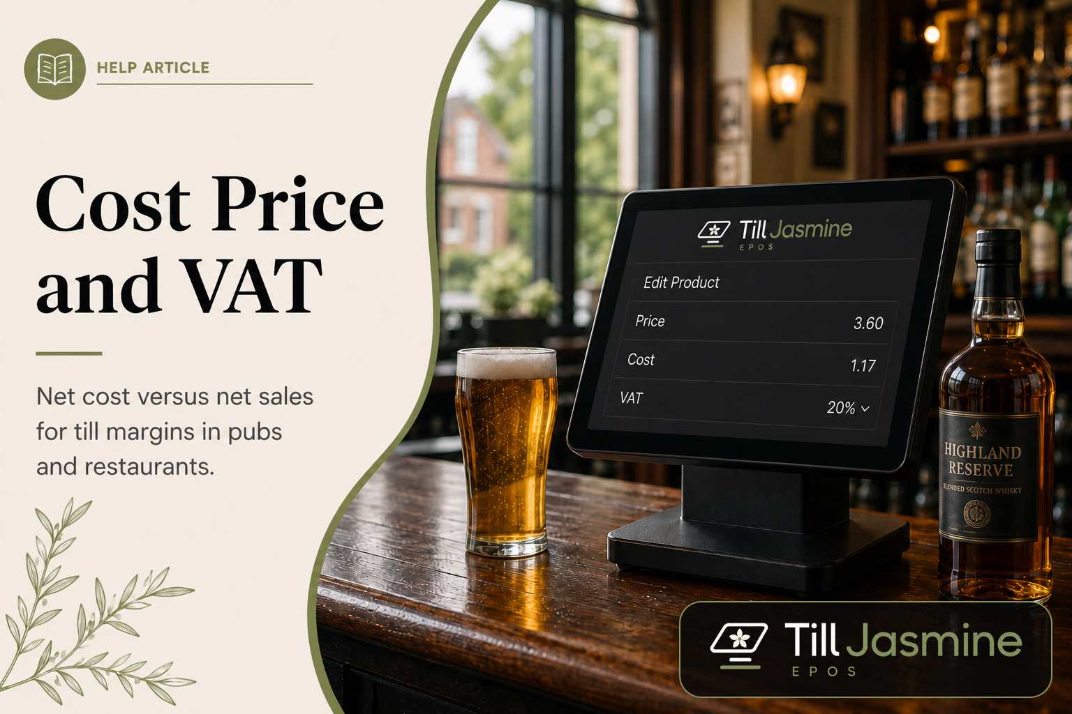 Does EPOS cost price include VAT?